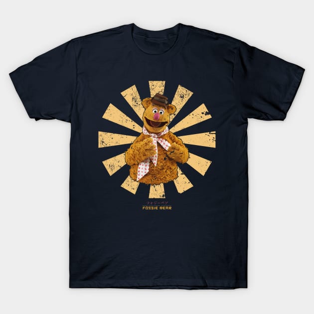 Fozzie Bear Retro Japanese Muppets T-Shirt by Nova5